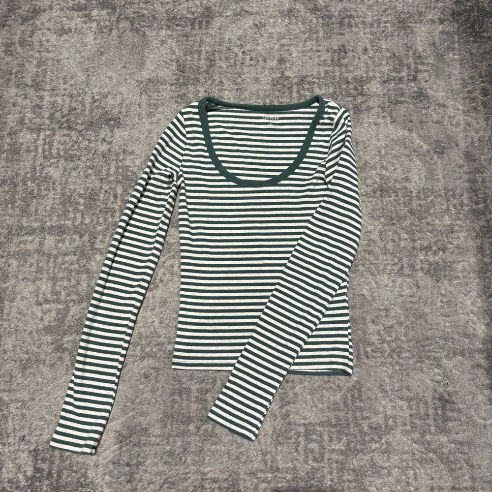Hollister Striped Long Sleeve Top